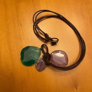 Purple Stone Necklace